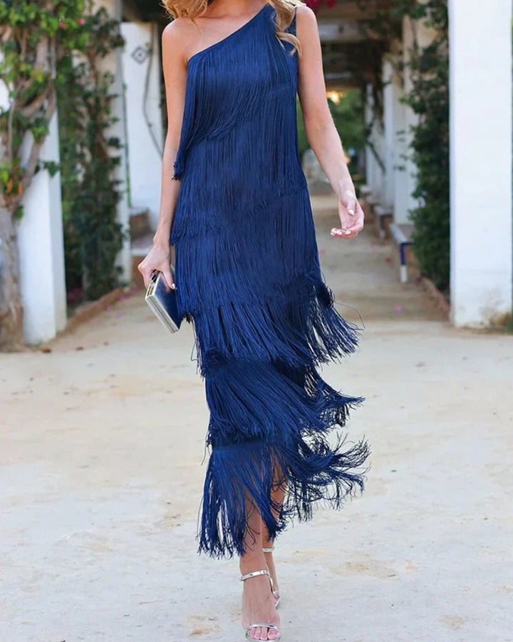 Valeria Boho Fringe Dress
