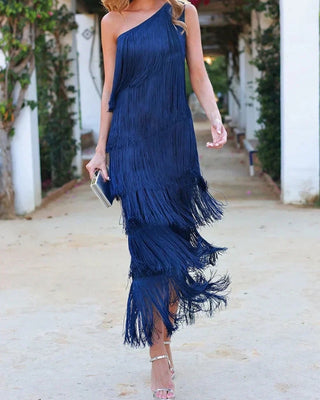 Laura Fringe Maxi Dress