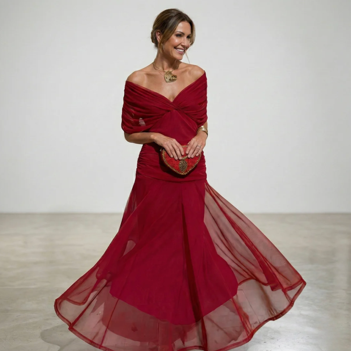 Alondra Floral V-Neck Maxi Dress