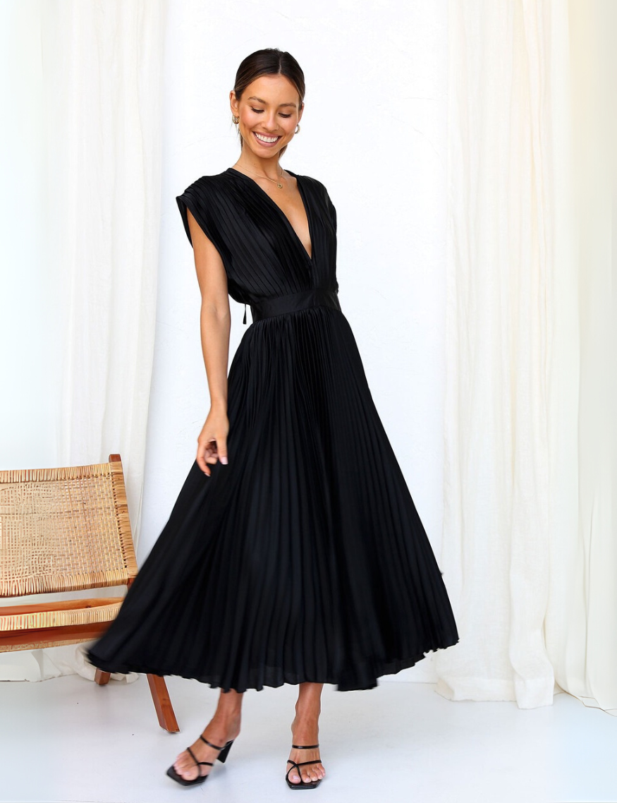 Marisol Elegant Pleated Dress