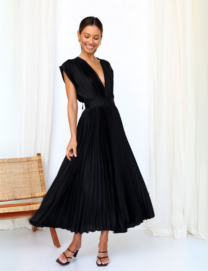 Marisol Elegant Pleated Dress