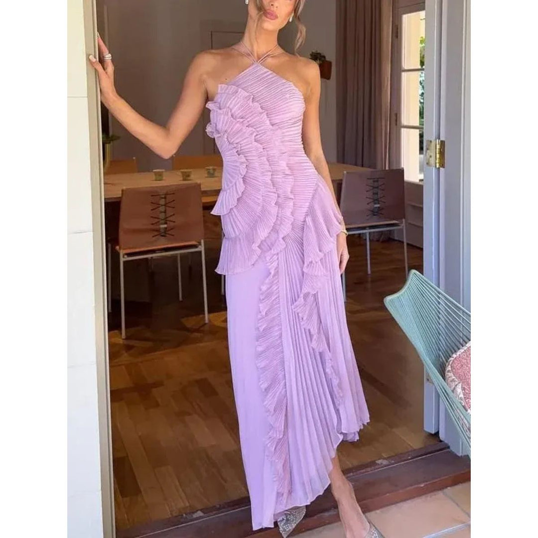 Olaya Ruffled Maxi Dress