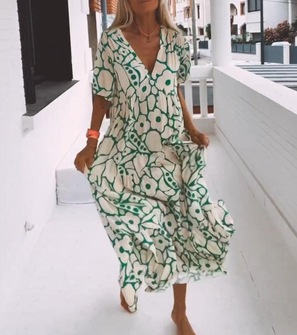 Naila Short Sleeve Maxi Dress