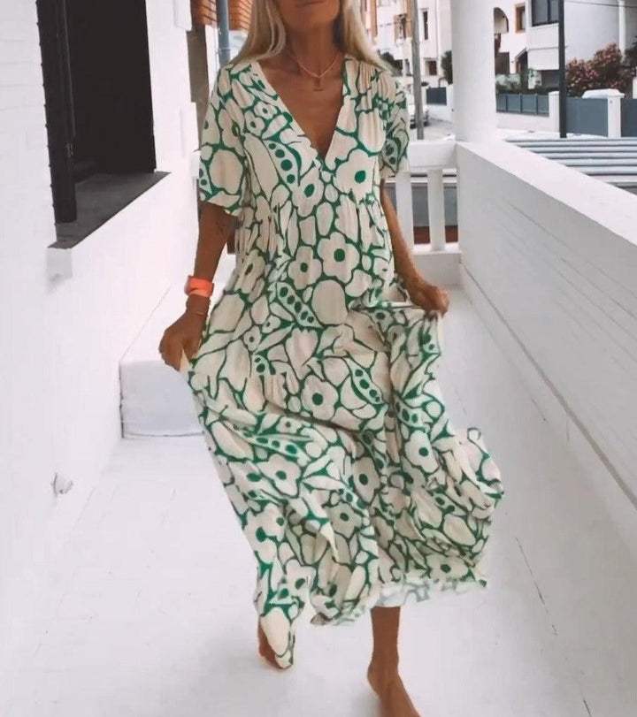 Naila Short Sleeve Maxi Dress