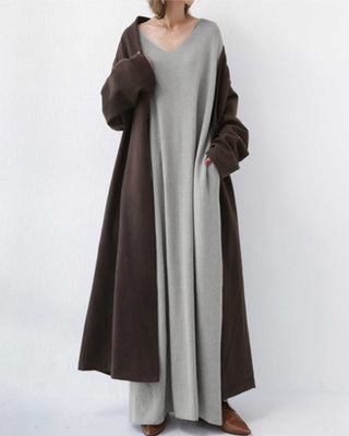 Laluna V-Neck Long Sleeve Dress