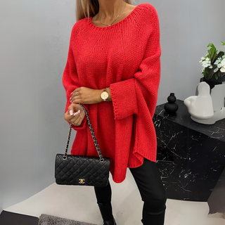 Isabelle Round Neck Braided Sweater