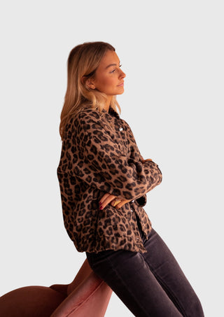 Elodie Leopard Print Jacket