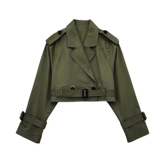 Geesje Cropped Trench Coat