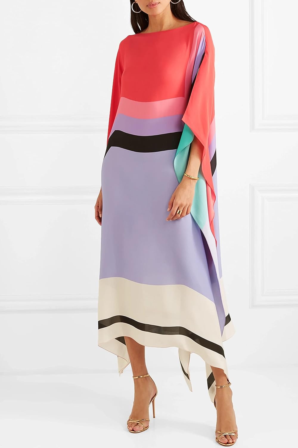 Iria Geometric Caftan Dress