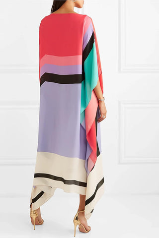 Iria Geometric Caftan Dress