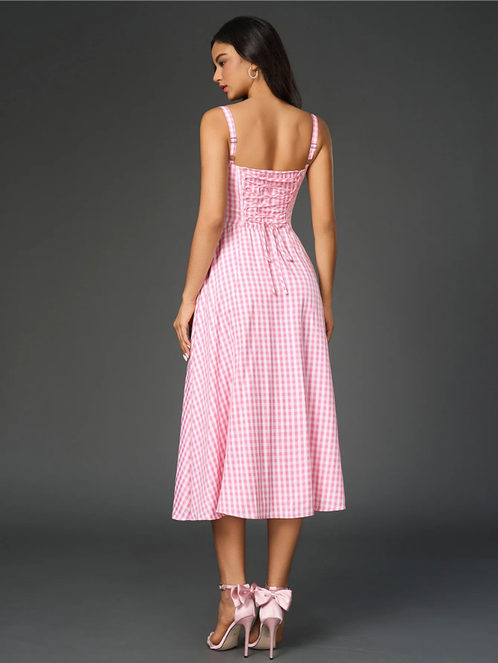 Claudia Ruched Slit Dress