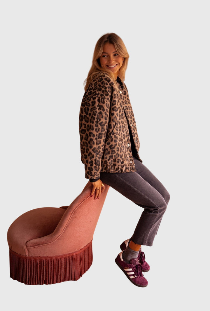 Elodie Leopard Print Jacket