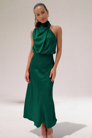 Flavia Glamorous Halter Dress