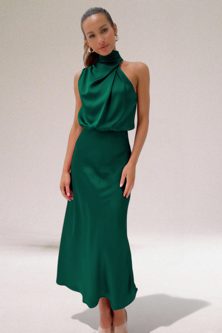 Flavia Glamorous Halter Dress