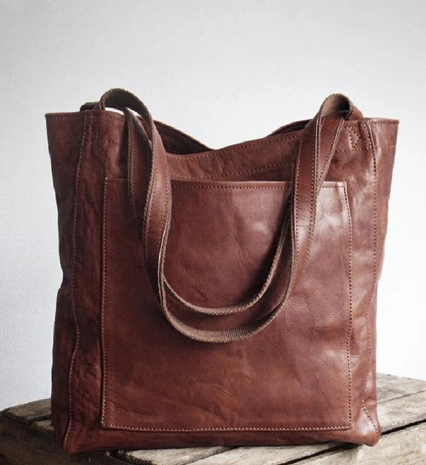 Sylvie Classic Vegan Leather Tote