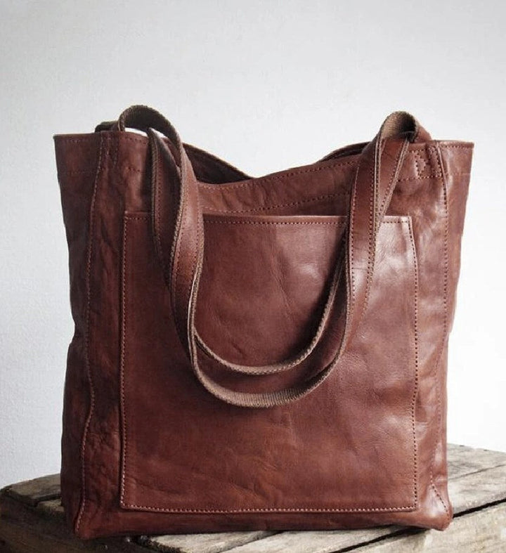 Sylvie Classic Vegan Leather Tote