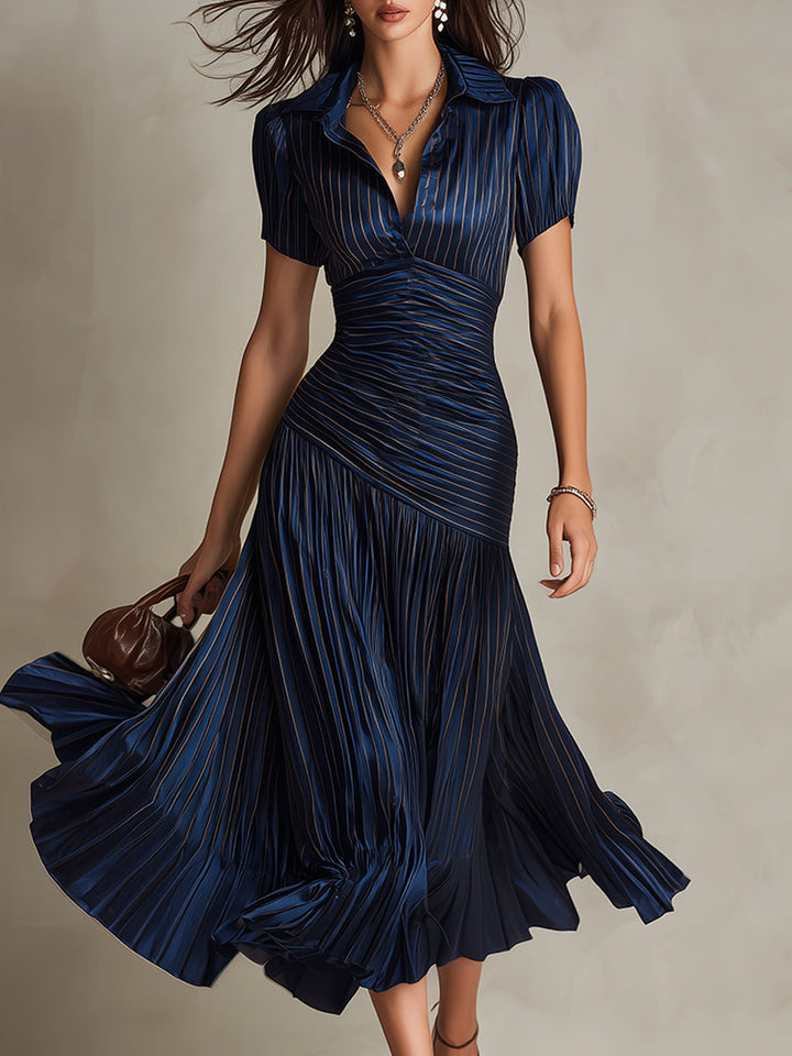 Adriana Retro Stripe Midi Dress