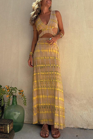 Isolde Deep Cutout Maxi Dress