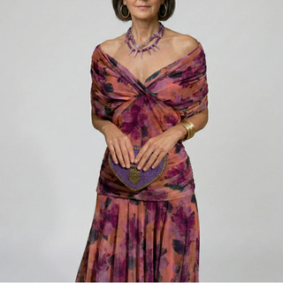 Alondra Floral V-Neck Maxi Dress