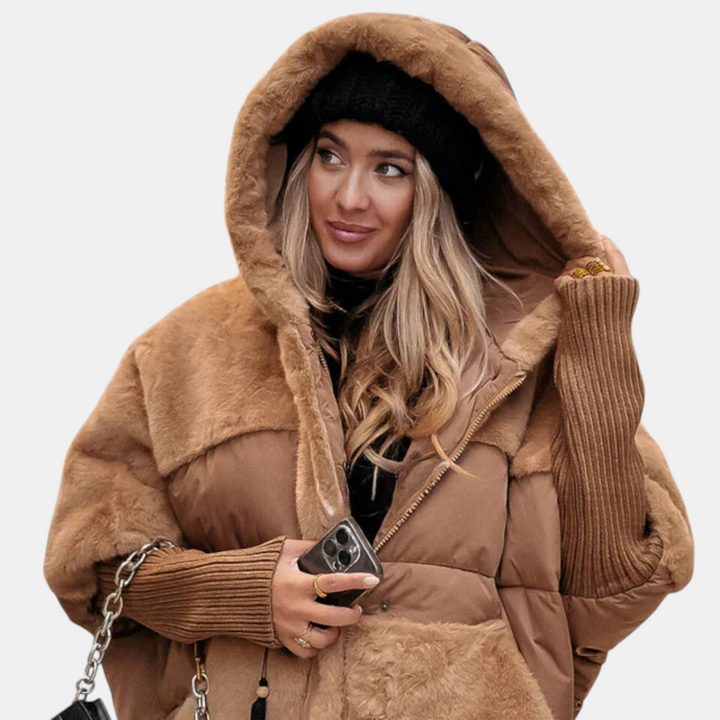 Juno Oversized Patchwork Puffer Jacket