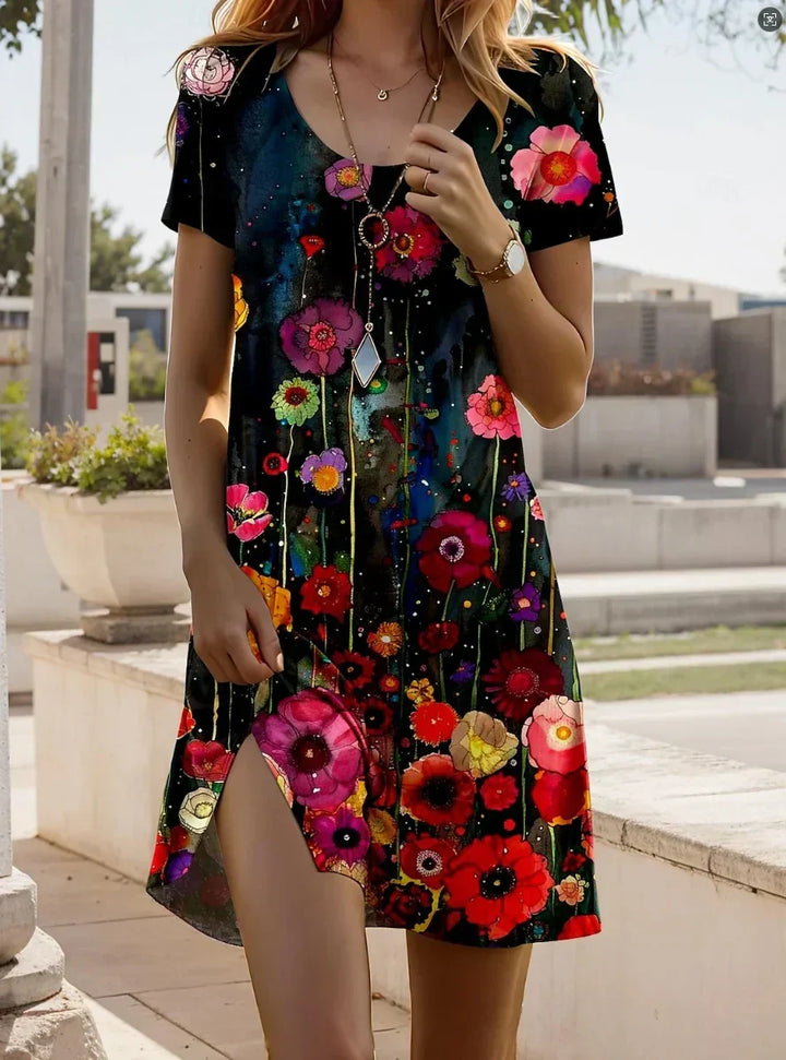 Lorena Fashion Print Mini Dress
