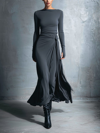 Nerissa Side Knot Maxi Dress