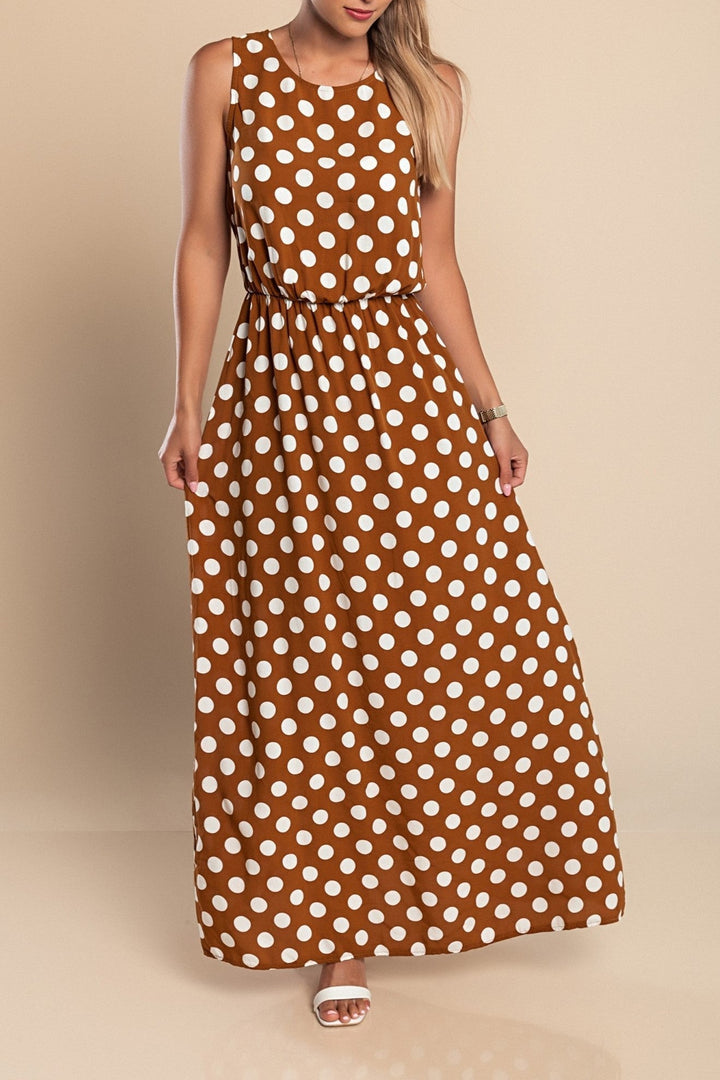 Hannah Polka Dot Maxi Dress