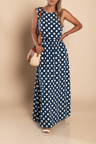 Hannah Polka Dot Maxi Dress