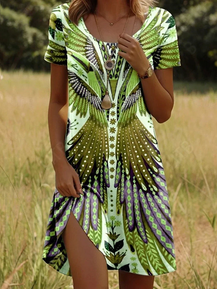 Lorena Fashion Print Mini Dress