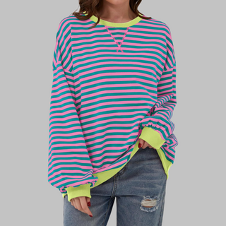 Malin Striped Relaxed Sweater