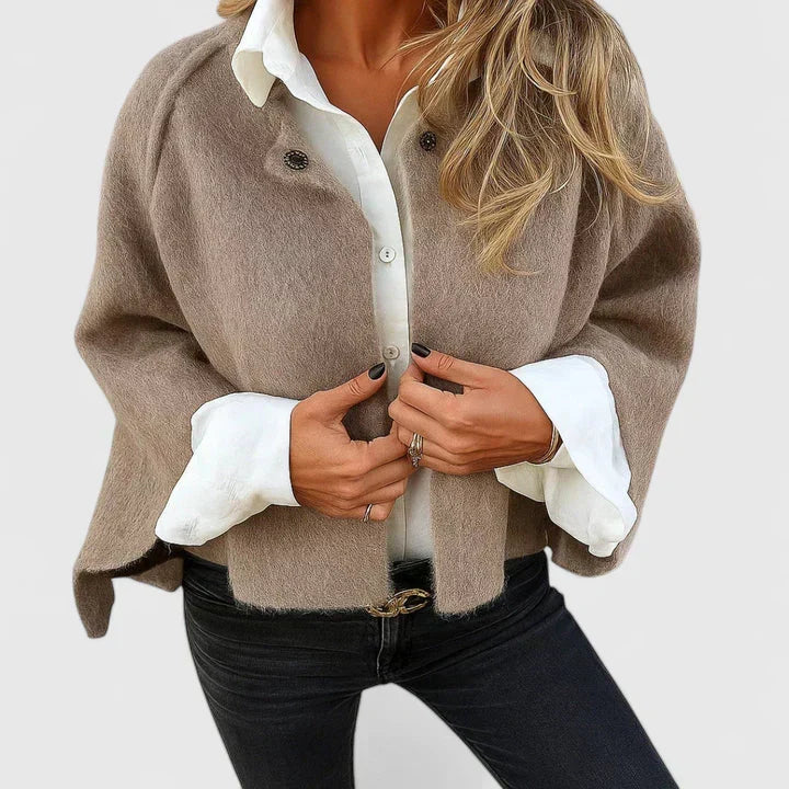 Koa Cropped Snap Button Jacket