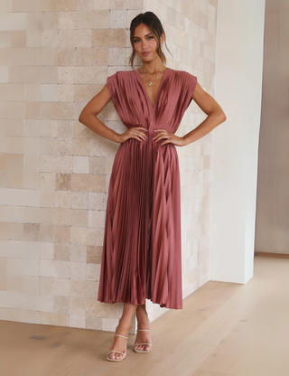 Marisol Elegant Pleated Dress