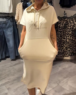 Saskia Casual Hooded Dress