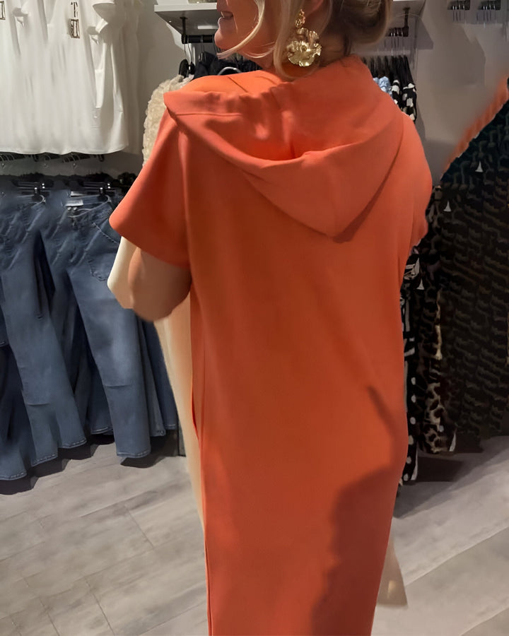 Saskia Casual Hooded Dress