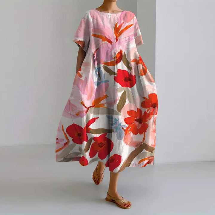 Ophira Floral V-Neck Dress