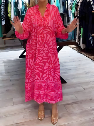 Inge Printed V-Neck Dress