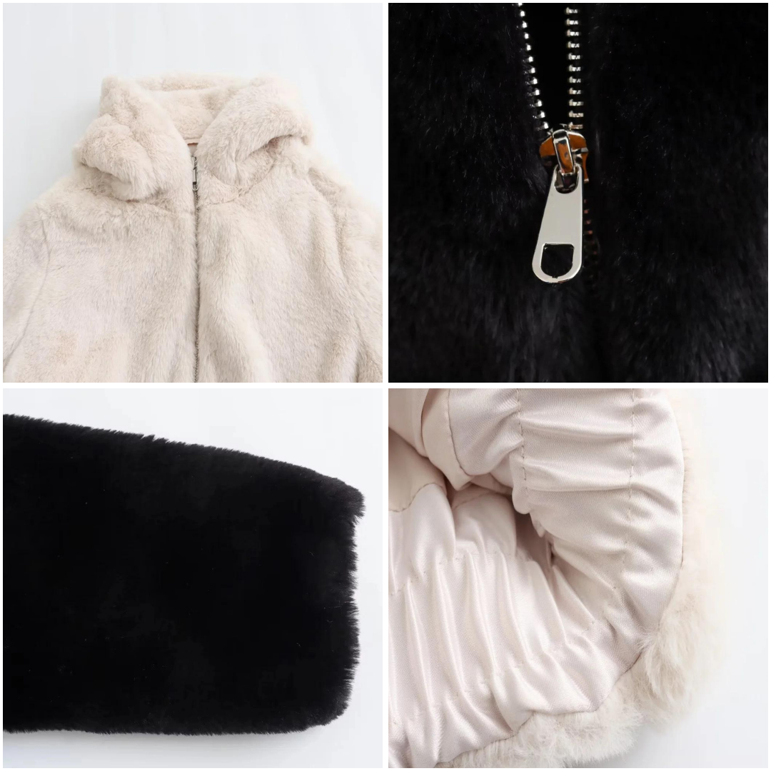 Natalia Fur-Look Coat