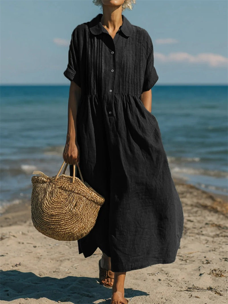 Robe midi boutonnée Arianne