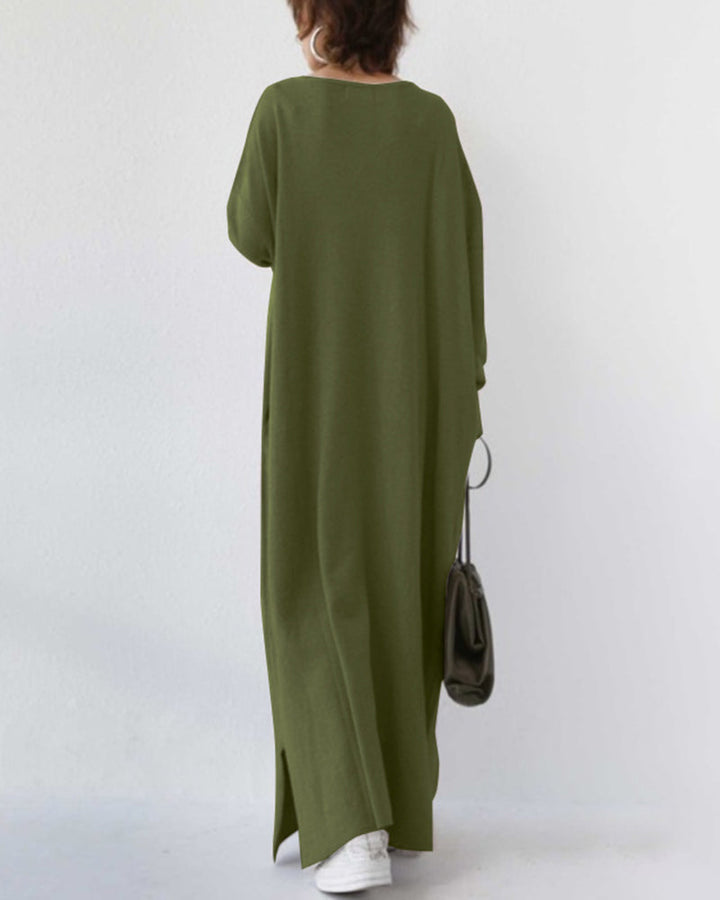 Laluna V-Neck Long Sleeve Dress