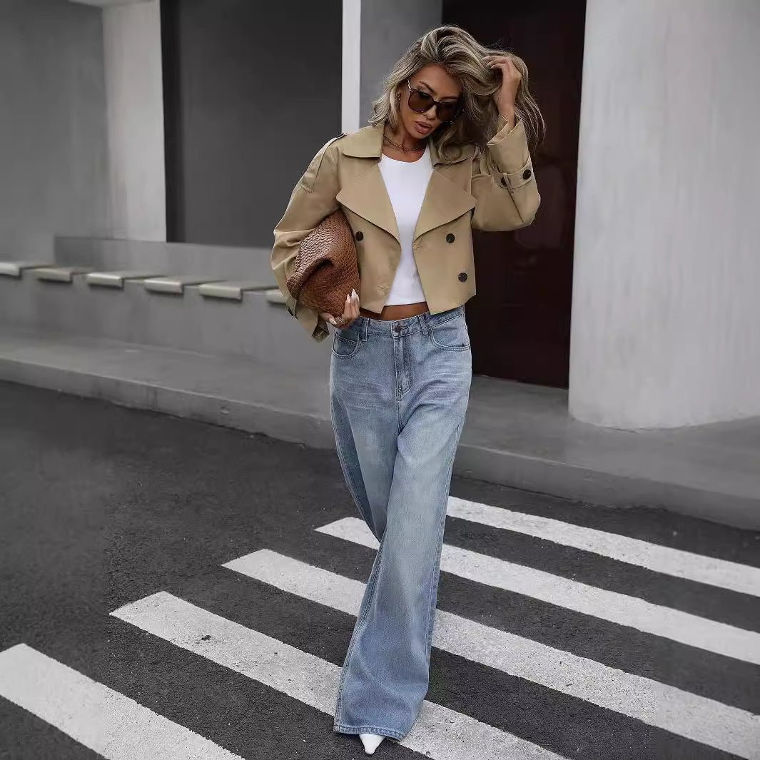 Myrthe Relaxed Short Trench Coat