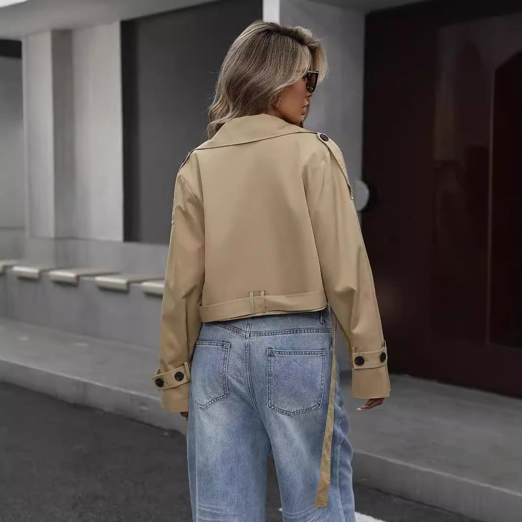 Myrthe Relaxed Short Trench Coat