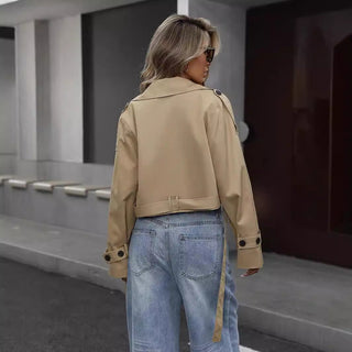 Myrthe Relaxed Short Trench Coat