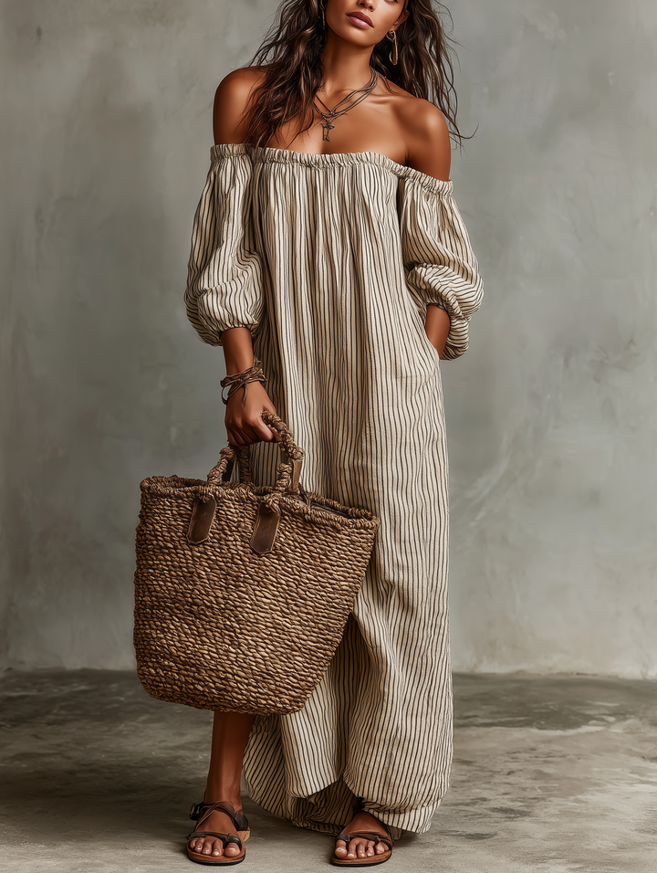 Carmen Off-Shoulder Maxi Dress