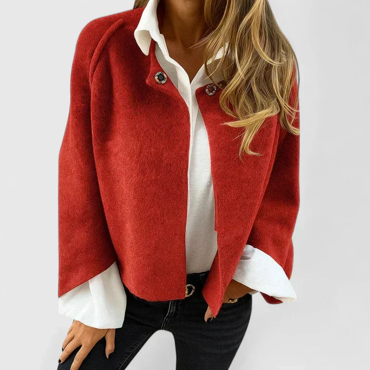 Koa Cropped Snap Button Jacket