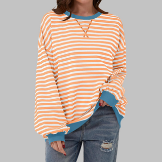 Malin Striped Relaxed Sweater
