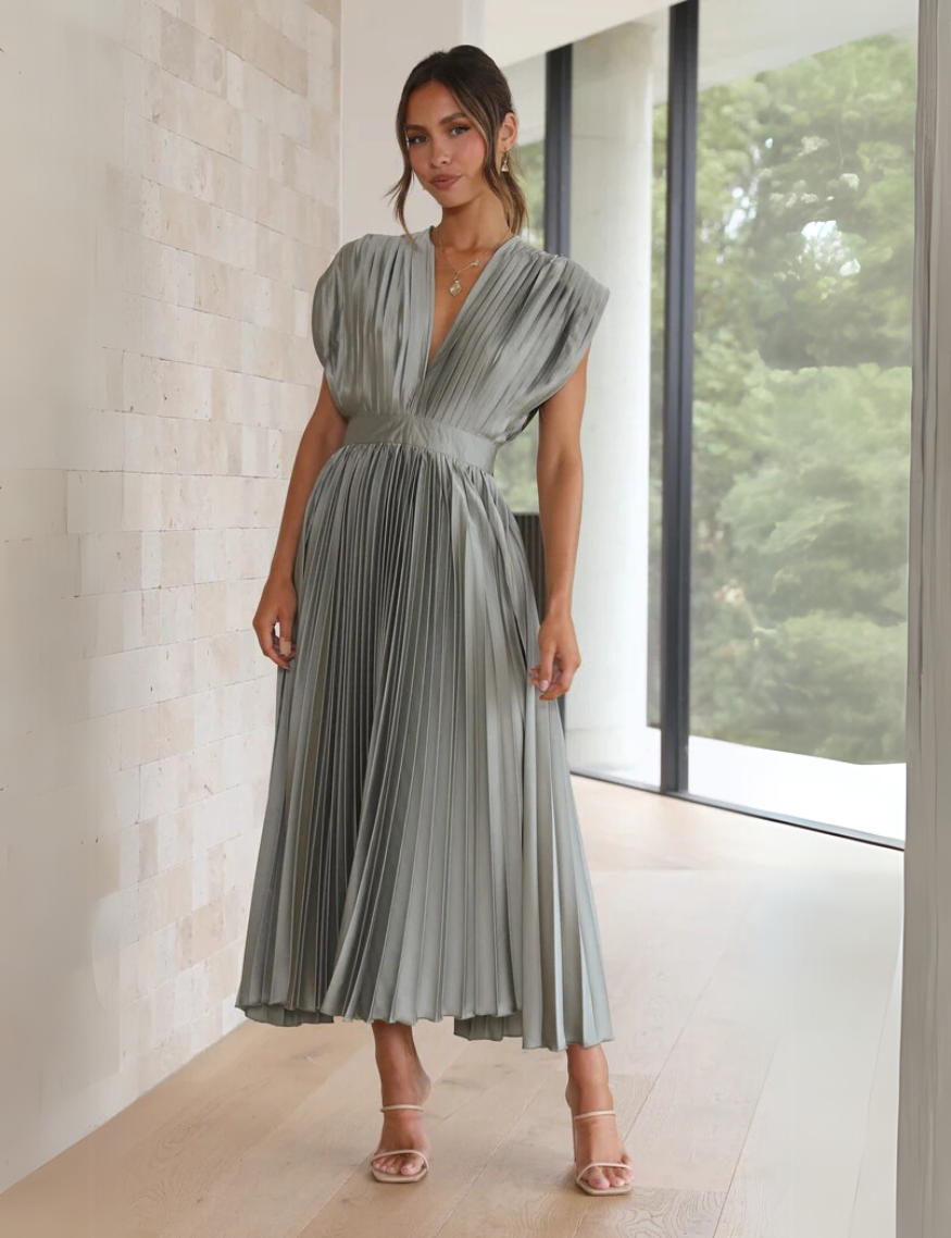 Marisol Elegant Pleated Dress