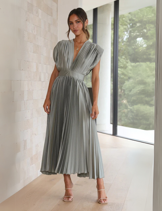 Marisol Elegant Pleated Dress