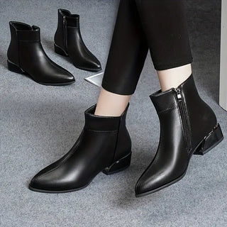 Zoe Metallic Detail Ankle Boots
