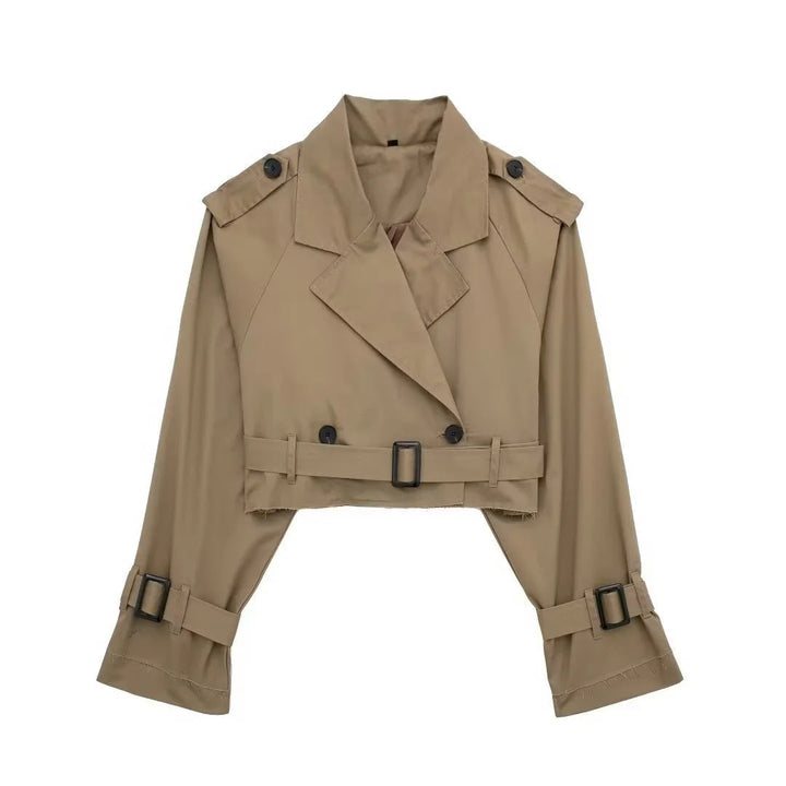 Geesje Cropped Trench Coat