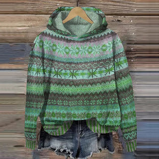 Liane Retro Hooded Sweatshirt